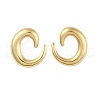 Left and Right Ion Plating(IP) 304 Stainless Steel Stud Earrings for Women EJEW-B050-03G-1