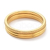 3Pcs Ion Plating(IP) 304 Stainless Steel Plain Band Rings Set RJEW-K244-02G-2