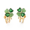 Brass Stud Earring Findings KK-N216-533-1
