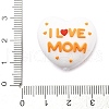 Mother's Day Silicone Beads SIL-V007-05-4
