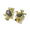 Natural Labradorite Pendants KK-F888-02G-17-2