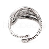 Synthetic Turquoise Cuff Rings RJEW-B107-08AS-4