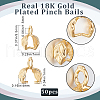 Beebeecraft 50Pcs Brass Ice Pick Pinch Bails KK-BBC0008-65-2