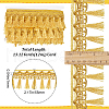 12M Filigree Polyester Lace Fringe Trim OCOR-WH0089-12A-2