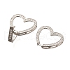 925 Sterling Silver Fold Over Clasps STER-B006-08P-B-2