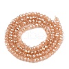 Electroplate Glass Beads Strands EGLA-T021-03H-2