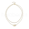 Stainless Steel Heart Pendant Necklaces for Women NJEW-JN04735-01-4