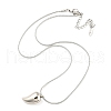 304 Stainless Steel Pendant Necklaces for Women NJEW-H020-01P-1