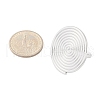 Anti-Tarnish 304 Stainless Steel Flat Round Open Cuff Rings RJEW-M047-04P-3
