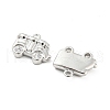 Brass Micro Pave Cubic Zirconia Pendants KK-E090-17P-2