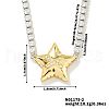 Golden Tone Brass Clear Cubic Zirconia Cup Chain Geometric Pendant Necklaces for Women LZ2256-2-1