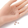 Brass Rhinestone Spacer Beads RB-YW0001-05B-01RG-5