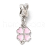 Rack Plating Alloy Enamel European Dangle Charms PALLOY-S189-09P-02-1