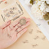 Beebeecraft 30Pcs Rack Plating Brass Ice Pick Pinch Bails KK-BBC0013-35-3