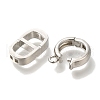 Brass Fold Over Clasps KK-K389-107P-2