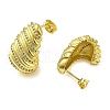 Teardrop Brass Stud Earrings with Clear Cubic Zirconia EJEW-G373-08G-2