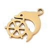 201 Stainless Steel Pendants STAS-Q341-15G-2