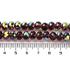 AB Color Plated Transparent Electroplate Beads Strands EGLA-H104-06L-4