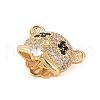 Brass Micro Pave Clear Cubic Zirconia Peg Bails KK-B111-01G-2