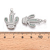Brass Micro Pave Cubic Zirconia Pendants KK-N257-72P-3