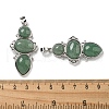 Natural Green Aventurine Pendants G-Q158-04F-3