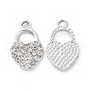 Alloy Crystal Rhinestone Pendants ALRI-H004-24P-1