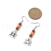 Brass Dangle Earrings EJEW-JE06037-3