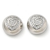 Rack Plating Brass Micro Pave Cubic Zirconia Pendants KK-K392-24P-1
