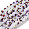 Printing Glass Beads for Necklaces Bracelets Making GLAA-B020-02A-07-1