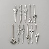 Tibetan Style Zinc Alloy Weapons Big Pendants PALLOY-WH0048-51AS-01-1