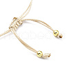 Mother's Day Jewellery Adjustable Natural Pearl & Polymer Clay Disc Braided Beaded Bracelet for Women BJEW-O187-06-3