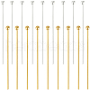 Beebeecraft 40Pcs 2 Colors 925 Sterling Silver Ball Head Pins STER-BBC0006-39-1