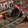 Ethnic Style Embroidery Polyester Ribbons SK-TAC0001-03-5