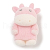 Flocking Resin Cute Pendants RESI-L043-01P-05-1