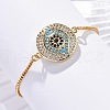Adjustable Brass Box Chain Bolo Bracelets BJEW-P196-05G-2