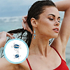   10Pcs 5 Styles Zinc Alloy Enamel Pendants FIND-PH0022-12-6