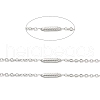 Tarnish Resistant 304 Stainless Steel Rectangle Link Chains STAS-B041-09P-2