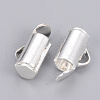 Brass Slide On End Clasp Tubes KK-Q747-11A-S-2