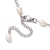Handmade Natural Shell Beaded Bracelets for Women BJEW-JB11396-4