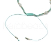 Adjustable Nylon Cord Braided Bead Bracelet BJEW-JB05683-02-3