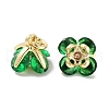 Brass Micro Pave Cubic Zirconia Charms KK-C051-14G-01-1