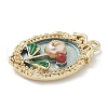 Brass Enamel Pendants KK-M308-02G-2
