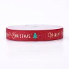 Polyester Grosgrain Ribbon for Christmas SRIB-P013-A02-1