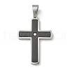 Ion Plating(IP) 304 Stainless Steel Pendants STAS-G346-25B-1