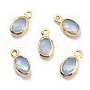 Eco-Friendly Brass with Glass Pendants KK-K268-01J-1