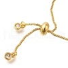 Rack Plating Brass Cubic Zirconia Bracelets for Women BJEW-M008-31G-3
