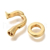 Brass Fold Over Clasps KK-K389-024G-2