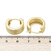 Stripe Brass Enamel Hoop Earrings EJEW-M082-02PG-3
