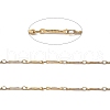 Ion Plating(IP) Handmade 304 Stainless Steel Bar Link Chains CHS-G025-10G-2
