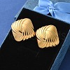 304 Stainless Steel Stud Earrings for Women EJEW-K306-01G-1
